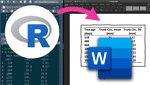 How to go from R to nice tables in Microsoft Word