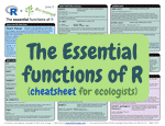 The essential functions of R cheatsheet