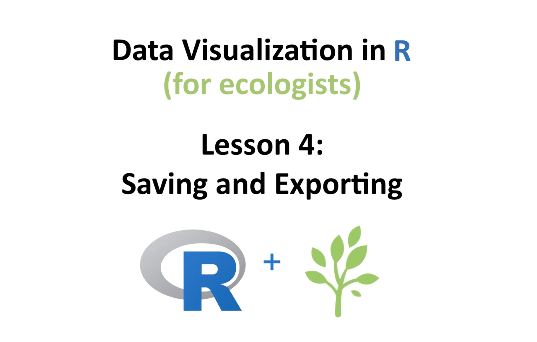 Video thumbnail for a tutorial on saving and exporting plots from R.